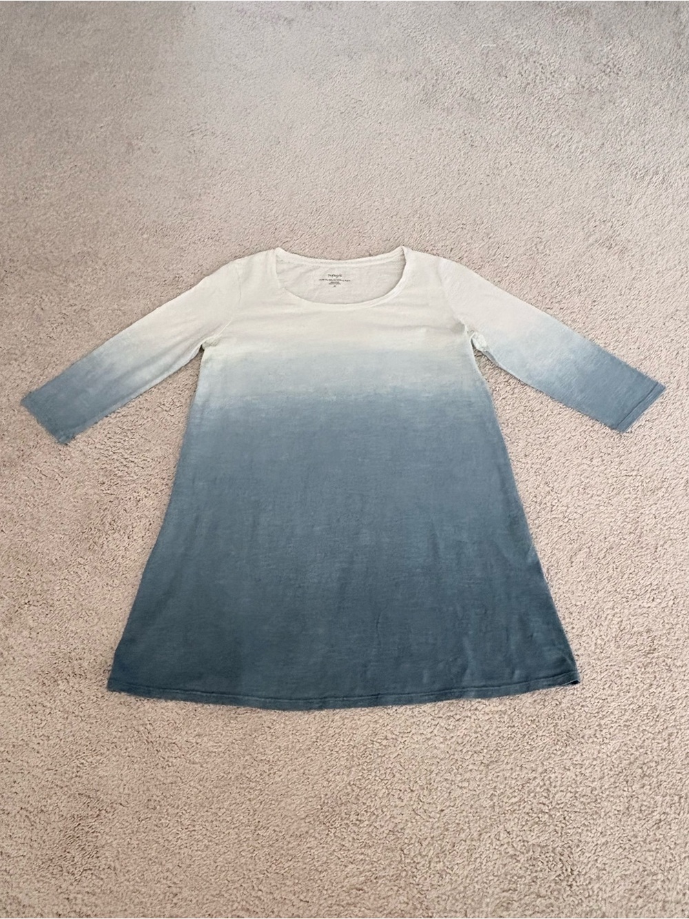 J. Jill White to Blue Ombre Scoop-Neck Tunic